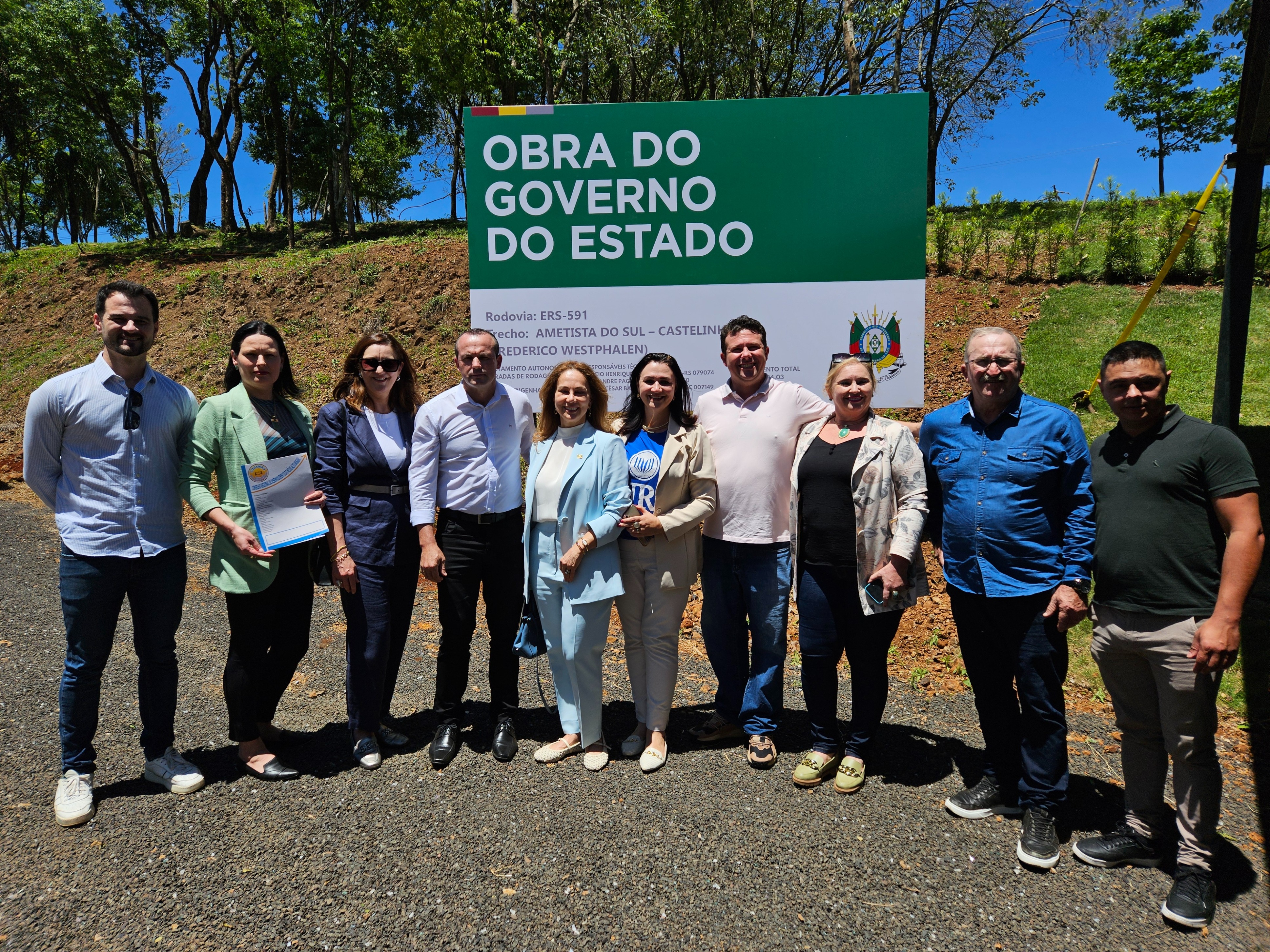 Inauguração ligação asfáltica FW e Ametista do Sul 