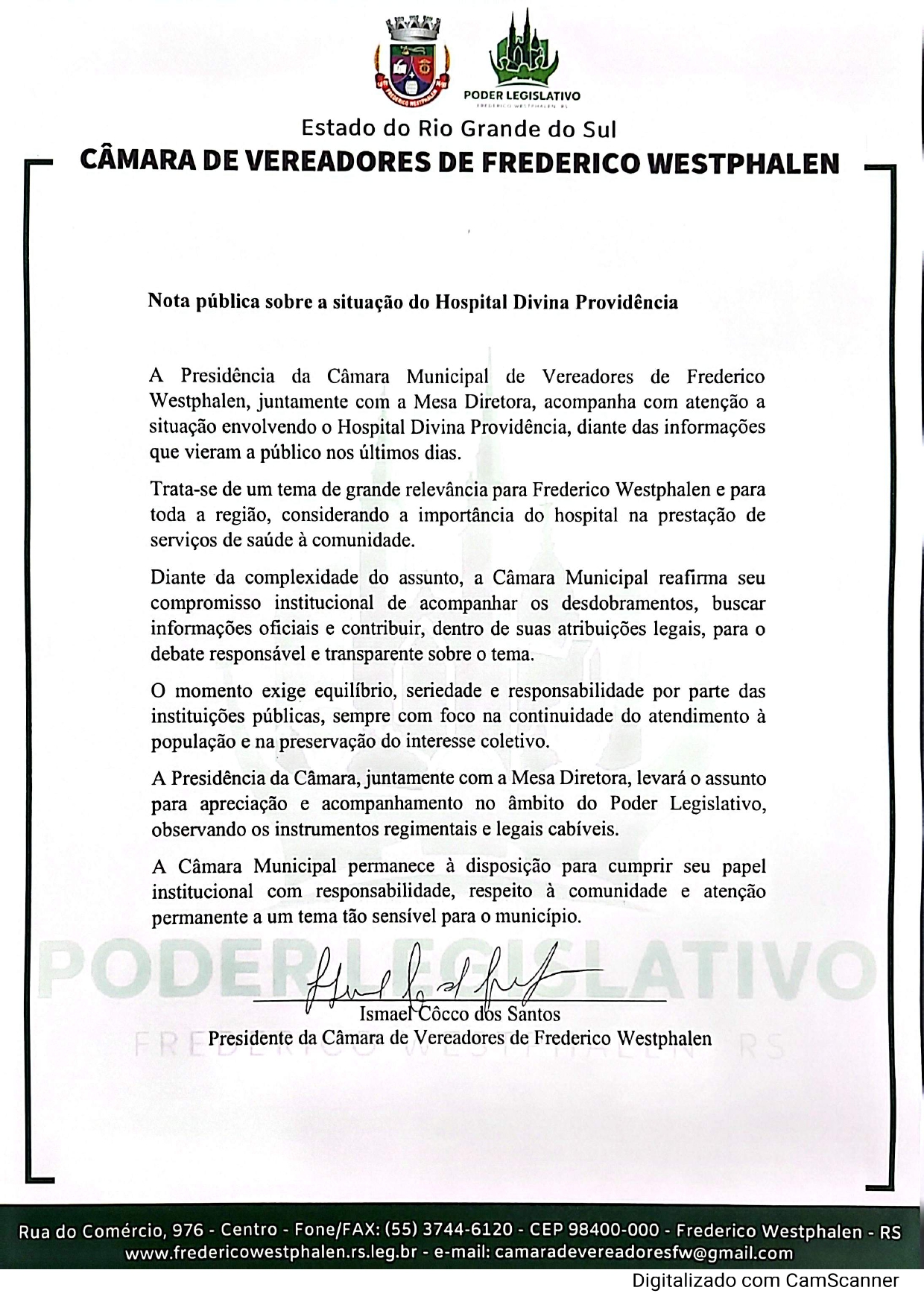Nota pública sobre a situação do HDP