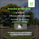 1ª Sessão Ordinária de abril será realizada nesta terça-feira 1ª Sessão Ordinária de abril será realizada nesta terça-feira