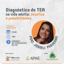 “Diagnóstico do TEA na vida adulta: desafios e possibilidades” será tema de palestra na Câmara de Vereadores