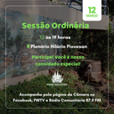 2ª Sessão Ordinária de 2024 terá 13 matérias para votação 2ª Sessão Ordinária de 2024 terá 13 matérias para votação