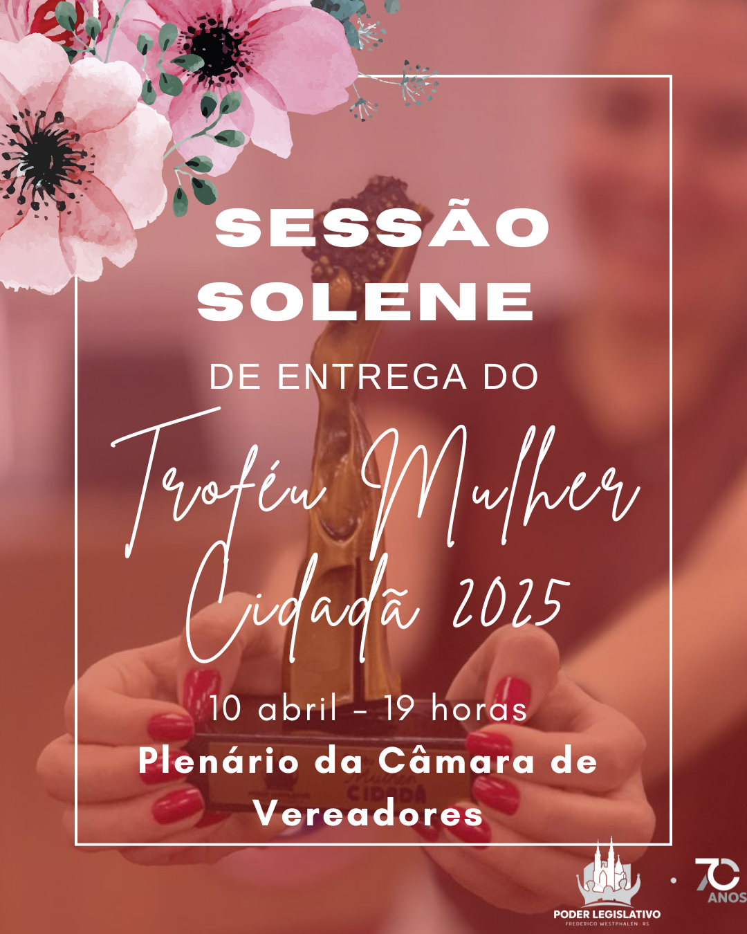 3ª edição do Troféu Mulher Cidadã será entregue em Sessão Solene no dia 10 de abril