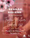 3ª edição do Troféu Mulher Cidadã será entregue em Sessão Solene no dia 10 de abril