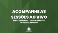 Acompanhe a Câmara Municipal AO VIVO