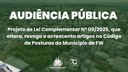 Alterações no Código de Posturas do Município de Frederico Westphalen serão debatidas em Audiência Pública nesta segunda-feira