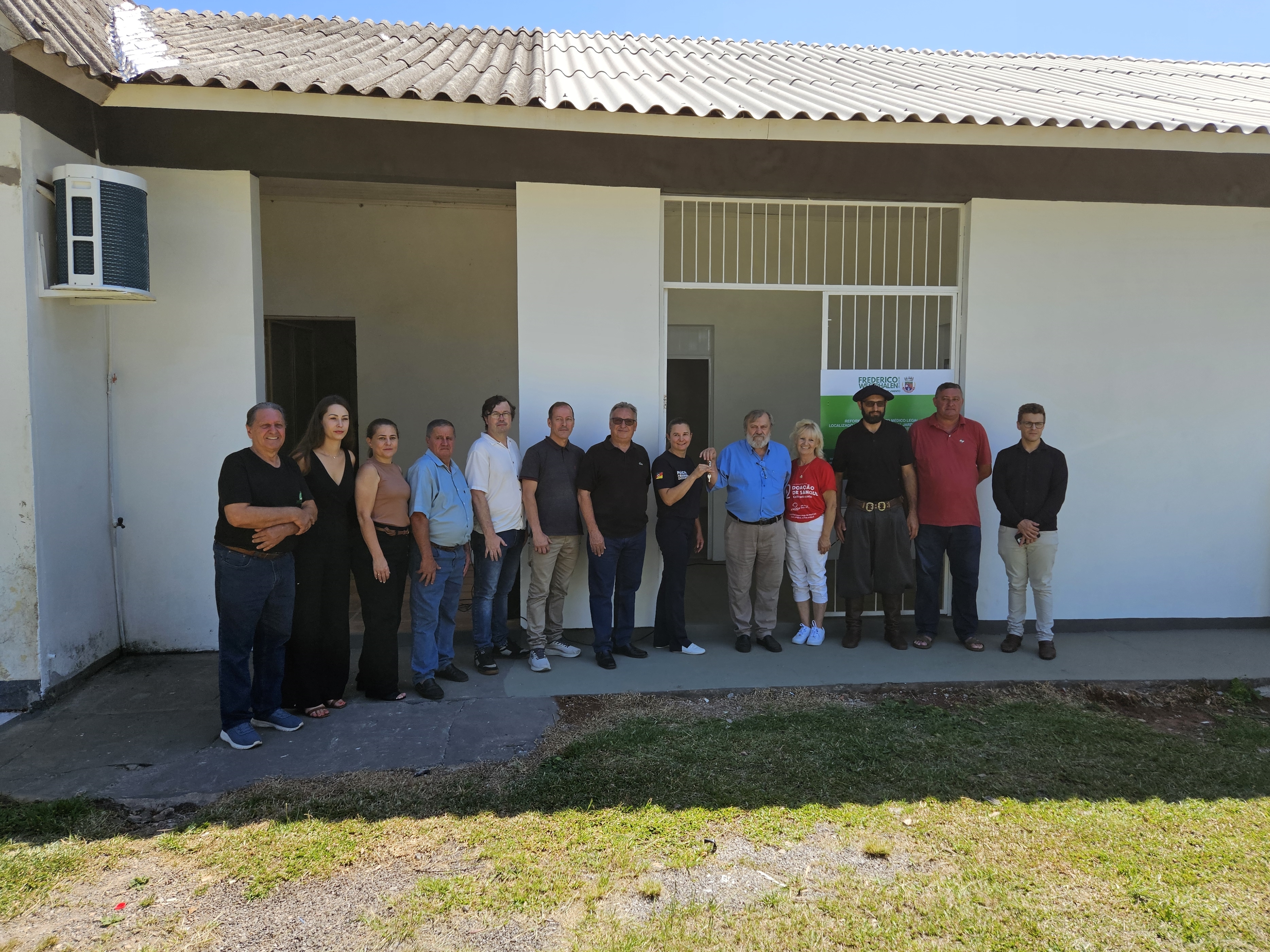 Ato marca entrega da reforma do Posto Médico-Legal do IGP de Frederico Westphalen