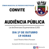 Audiência Pública debate LDO para 2022