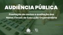 Audiência pública na Câmara discutirá prestação de contas do Executivo Municipal do 2º quadrimestre de 2025