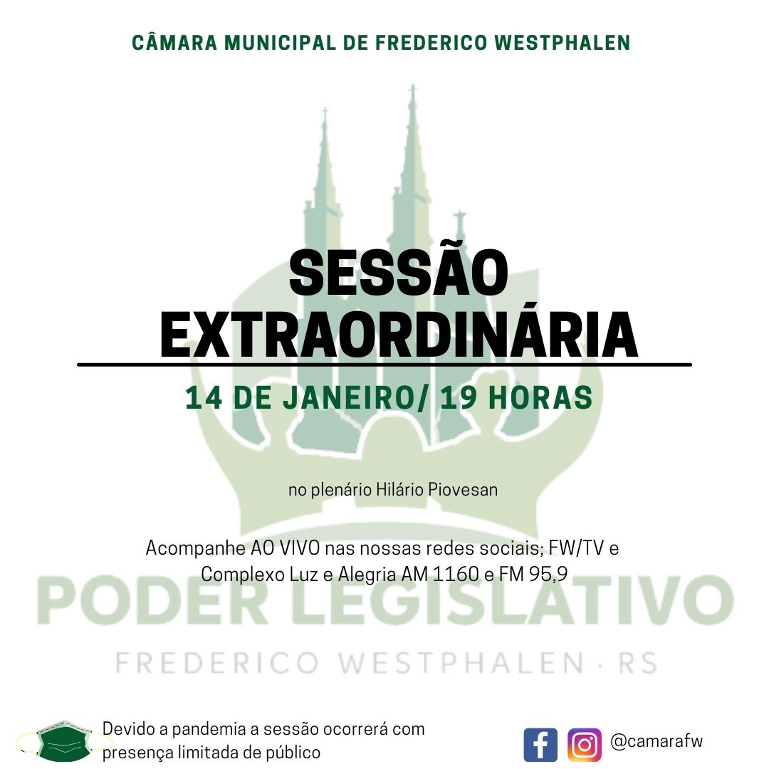 Câmara marca a primeira sessão de 2022
