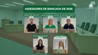 Conheça os assessores de bancada do Legislativo em 2026