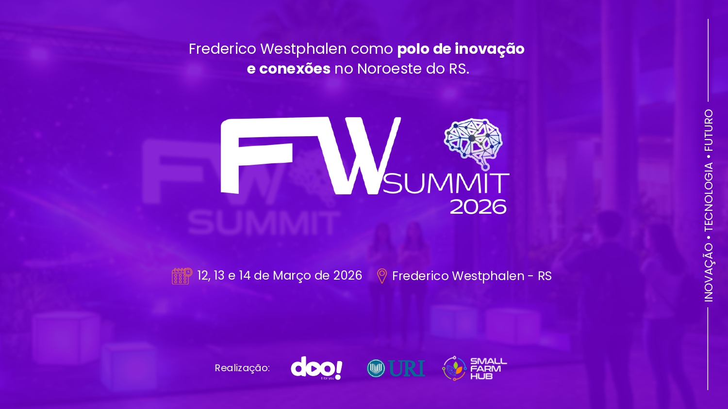FW Summit começa nesta quinta-feira, 12