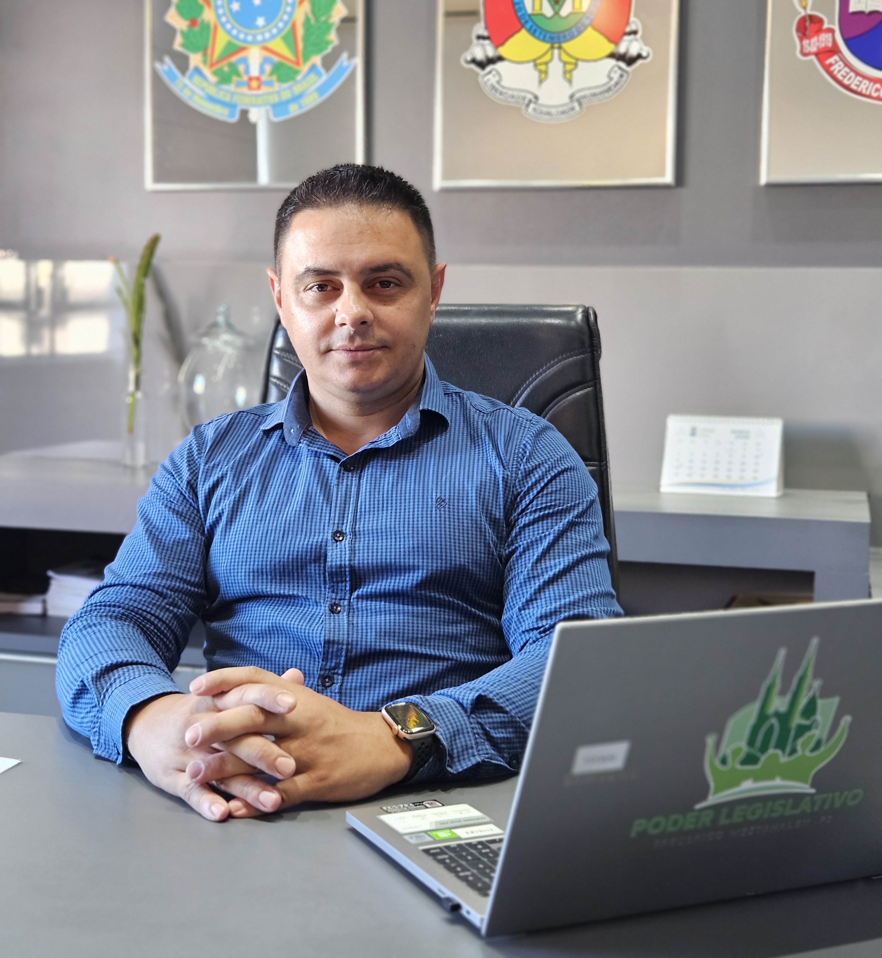 Ismael Cocco dos Santos assume presidência da Câmara durante exercício da prefeita Marizete Frozzi