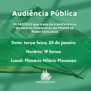 Legislativo de FW promove 1ª Audiência Pública de 2024 nesta terça-feira Legislativo de FW promove 1ª Audiência Pública de 2024 nesta terça-feira