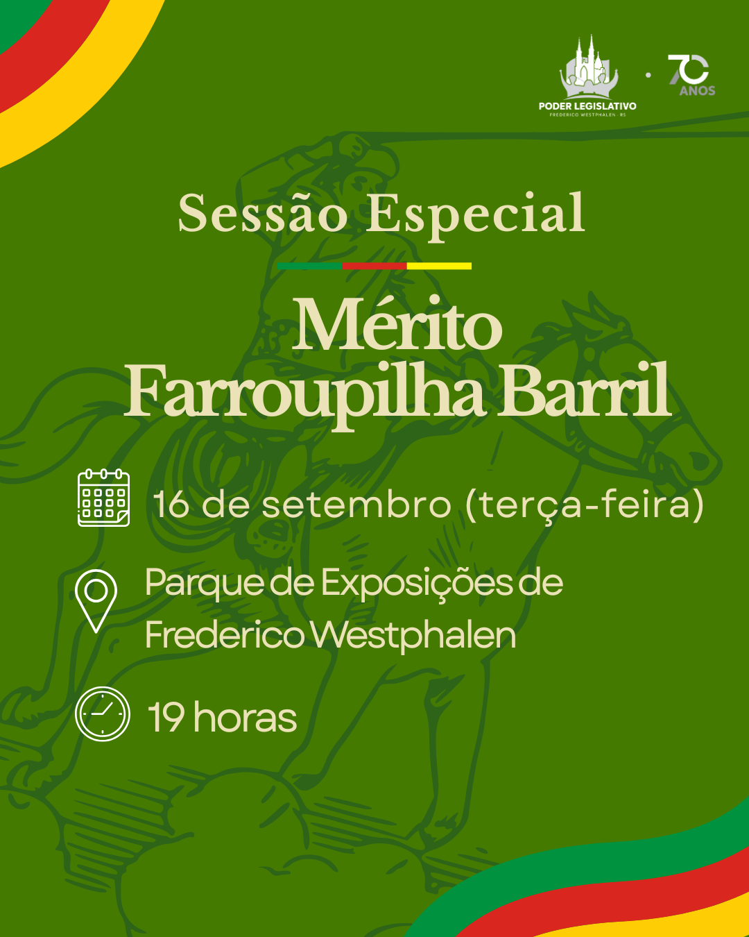 Legislativo homenageará tradicionalistas em Sessão Especial no 45º Acampamento Farrapo