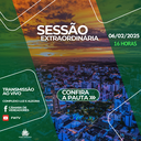 Legislativo promove 4ª Sessão Extraordinária do ano nesta quinta-feira Legislativo promove 4ª Sessão Extraordinária do ano nesta quinta-feira