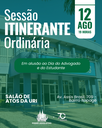 Poder Legislativo de FW realizará Sessão Itinerante no dia 12 de agosto Poder Legislativo de FW realizará Sessão Itinerante no dia 12 de agosto