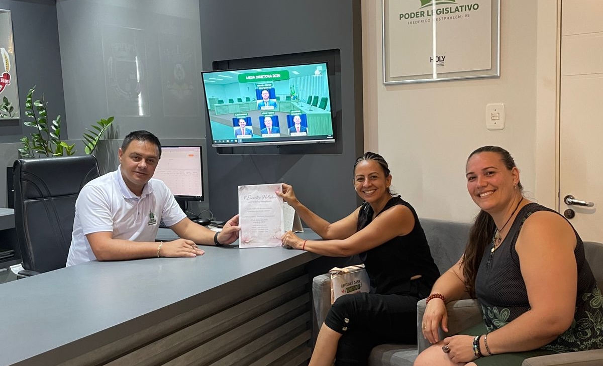 Presidente do Legislativo recebe organizadoras do 1º Encontro Holístico em Frederico Westphalen