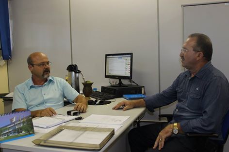 Presidente Lídio Signori realiza visita diretor da UFSM - campus Frederico Westphalen