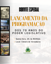 Programação dos 70 anos do Poder Legislativo será lançada nesta quinta-feira Programação dos 70 anos do Poder Legislativo será lançada nesta quinta-feira