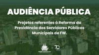 Reforma da Previdência dos Servidores Públicos Municipais será tema de Audiência Pública na Câmara