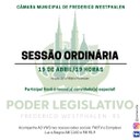 Terça-feira é dia de Sessão Ordinária! Confira a pauta!