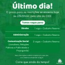 Último dia! Inscrições para vagas de estágio na Câmara de FW terminam nesta quarta-feira, 15 Último dia! Inscrições para vagas de estágio na Câmara de FW terminam nesta quarta-feira, 15