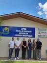 Vereadores dialogam com direção da Apae sobre demandas e acompanham obras de ampliação da entidade Vereadores dialogam com direção da Apae sobre demandas e acompanham obras de ampliação da entidade