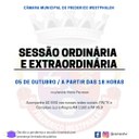 Vereadores votam hoje, em sessão ordinária e extraordinária, quatro projetos 