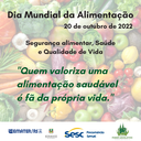 Debate sobre o Dia Mundial da Alimentação