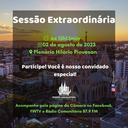 Sessão Extraordinária de 02 de agosto de 2023 Sessão Extraordinária de 02 de agosto de 2023