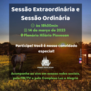 Sessão Extraordinária de 14 de março de 2023