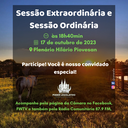 Sessão Extraordinária de 17 de outubro de 2023 Sessão Extraordinária de 17 de outubro de 2023