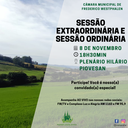 Sessão Ordinária de 08 de novembro de 2022 Sessão Ordinária de 08 de novembro de 2022