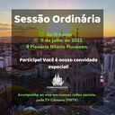 Sessão Ordinária de 11 de julho de 2023