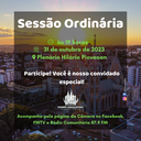 Sessão Ordinária de 31 de outubro de 2023 Sessão Ordinária de 31 de outubro de 2023