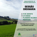 Sessão Ordinária, de 9 de agosto de 2022 Sessão Ordinária, de 9 de agosto de 2022